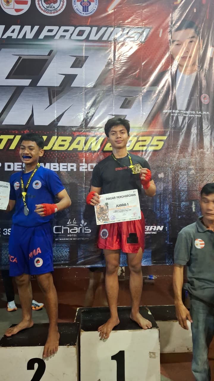 Reyhan Rahmat Dzizikry, Siswa SMAN 1 Kawedanan Sabet Juara 1 Kejurprov IBCA MMA Piala Bupati Tuban!
