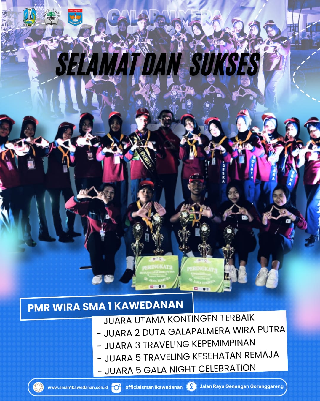 PMR Wira SMAN 1 Kawedanan Borong Piala di GALAPALMERA 2026